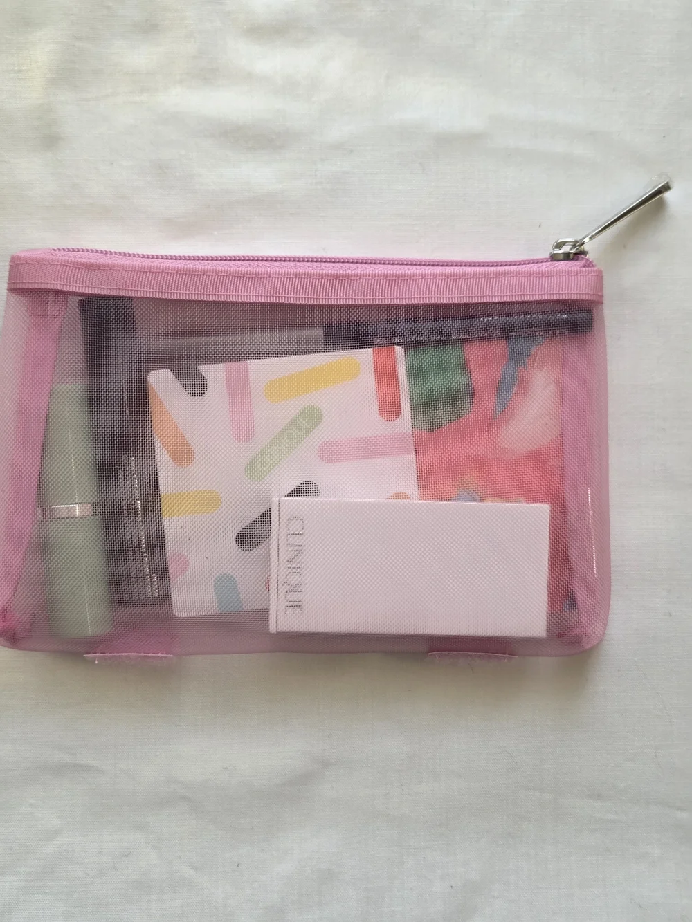 Clinique Travel Cosmetic Bag With Makeup NWT